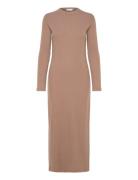 Once Untold Daniela Rib Dress Beige