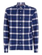 Tommy Hilfiger Brushed Shadow Check Rf Shirt Blå