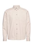 Wood Wood Andrew Classic Denim Shirt Beige