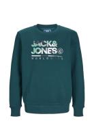 Jack & J S Jjluke Sweat Crew Neck Jnr Grön