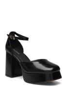 Shoe The Bear Stb-Priscilla Ankle Strap Leather Svart