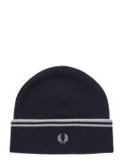 Fred Perry T/T Merino Wool Beanie Marinblå