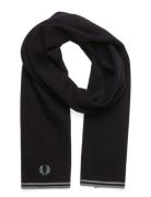 Fred Perry T/T Merino Wool Scarf Marinblå