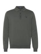 Fred Perry Classic Knitted Shirt Ls Grön