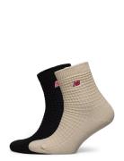 New Balance Waffle Knit Ankle Socks 2 Pack Multi/patterned