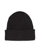 Calvin Klein Cotton/Wool Fine Rib Beanie Svart