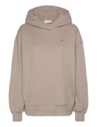 Calvin Klein Jeans Stamp Back Graphic Hoodie Beige