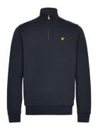 Lyle & Scott Loopback Quarter Zip Sweat Marinblå