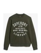 Superdry Machined Goods Workwear Crew Grön