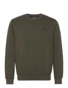 U.S. Polo Assn. Uspa Sweat O Neck Adler Men Khaki Green