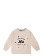 That's Mine Finley Big Sister Sweatshirt Beige