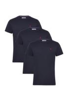 U.S. Polo Assn. Uspa T-Shirt Arjun 3-Pack Marinblå