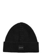 GANT Unisex. Cotton Rib Knit Beanie Svart