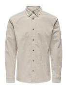 ONLY & SONS Onsmichael 18W Reg Cord Stretch Ls Noos Beige