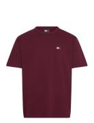 Tommy Jeans Tjm Reg Badge Tee Ext Burgundy