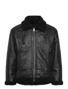 Lindbergh Faux Shearling Jacket Svart