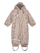 Mikk-line Pu Snow Suit 2 Zip Recycled - Aop Beige