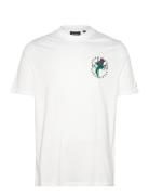 Lyle & Scott Thistle Flora Print T-Shirt Vit