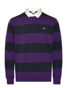 GANT Reg Shield Barstripe Heavy Rugger Lila