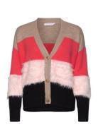 Coster Copenhagen Colorblock Knit With Furry Sleeves Rosa