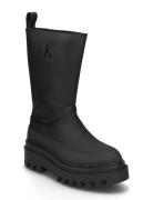 Calvin Klein Flatform Rainboot High Mg R Svart