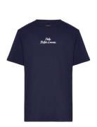 Ralph Lauren Kids Logo Heavyweight Cotton Jersey Tee Marinblå