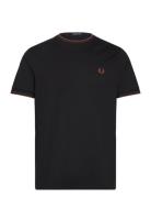 Fred Perry Twin Tipped T-Shirt Svart