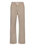 Lindbergh Elastic Waist Corduroy Pants Beige