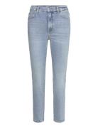 Mango Claudia Slim-Fit Cropped Jeans Blå