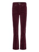 Lauren Ralph Lauren Stretch Corduroy Mid-Rise Straight Pant Burgundy