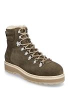 Bianco Biagaby Classic Hiking Boot Suede Khaki Green