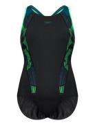 Speedo Womens Placement Laneback Svart