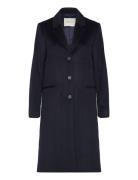 GANT Classic Tailored Wool Coat Marinblå