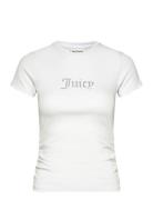 Juicy Couture Dot Ruched Tee Vit