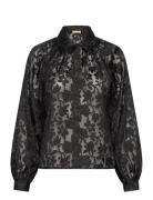 By Ti Mo Devore Blouse Svart