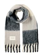 Tom Tailor Cosy Brushed Check Scarf Marinblå