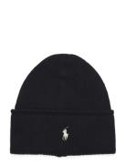 Polo Ralph Lauren Cable-Knit Merino Wool Beanie Svart