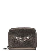 Zadig & Voltaire Mini Zv Metallic Grained Leather Silver