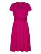 Lauren Ralph Lauren Str Matte Jersey-Dress Rosa