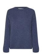 Pulz Jeans Pzmaria Ls Ck Pullover Marinblå