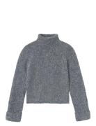 LMTD Nlfnulo Ls Short Turtleneck Knit Grå