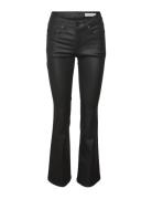 Vero Moda Vmflash Mr Flared Coated Pants Noos Svart