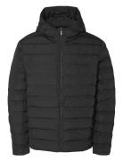 Selected Homme Slhbarry Quilted Hoodjacket Noos Svart