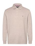 Tommy Hilfiger L/S Waffle Reg Polo Beige