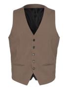 Lindbergh Men's Waistcoat For Suit Brun