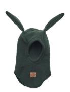 Mikk-line Wool Fullface W Bunny Ears Grön