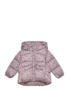 Mango Flowers Print Quilted Anorak Rosa