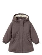 Lil'Atelier Nmfgerda Padded Long Jacket Fo Lil Grå