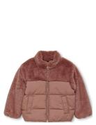 Kids Only Kmgwanja Fur Puffer Mix Coat Otw Brun