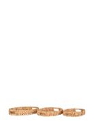 House Nordic Elsa - Trays, Water Hyacinth, Natural, Set Of 3 Beige